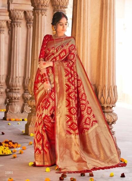 Rajpath Aasmaan Weaving Silk Wedding Saree Catalog
